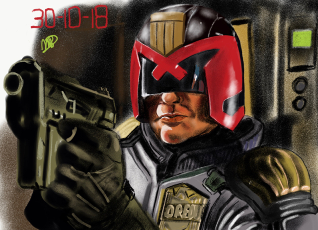 Dredd, SF, sci-fi wapen