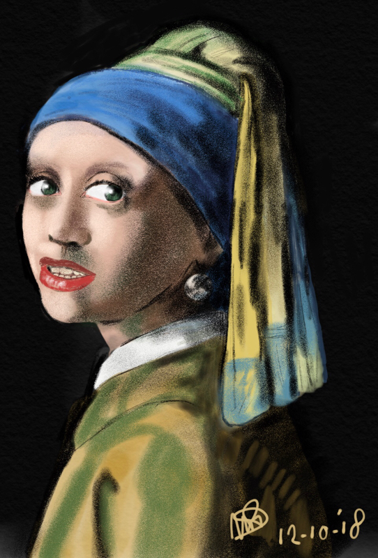 Girl with a pearl schilderij, vermeer, kunst